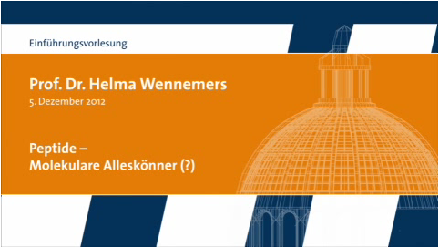 Prof. Wennemers inaugural lecture